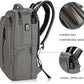 KROSER Laptop Backpack Large Computer Backpack Fits up to 17.3 Inch Laptop with USB Charging Port Water-Repellent Casual Daypack for Travel/Business/College/Women/Men-Grey - Roamly