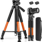 JOILCAN Tripod for Camera, 67" Heavy Duty Camera Tripod, Phone Tripods for Video Recording Photo Vlog, Aluminum Tripods with Holder & Travel Bag for Cameras DSLR iPhone Projector Laser