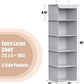 Simple Houseware 5 Shelf Hanging Closet Organizer, Gray