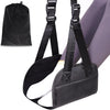 Lefeke Airplane Foot Hammock, Adjustable Foot Hammock for Plane Travel with 2 Straps, Plane Foot Rest with Support Plate, Foot Swing Airplane Travel Essentials