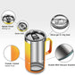 KXIAOCHEN 20oz Insulated Coffee Mug with Lid, Stainless Steel Coffee Cup, Double Wall Vacuum Coffee Tumbler with Handle, Premium Thermal Travel Coffee Mug (Mango Yellow)