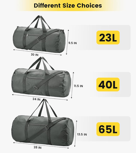 Vorspack Duffel Bag 20-24-28 Inches Foldable Gym Bag for Men Women Duffle Bag Lightweight with Inner Pocket for Travel Sports - Roamly