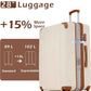 Coolife Luggage, Suitcase with Durable and Lightweight, Large Checked Luggage with ABS Hardshell Expandable, Dual Spinner Wheels, TSA Lock, and YKK Zipper (apricot white, L(28in))