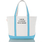 CB STATION Medium Classic Canvas Tote Bag for Women, Top Zipper Closure, Outer Pocket, Daily Essentials, Groceries, Traveling