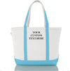 CB STATION Medium Classic Canvas Tote Bag for Women, Top Zipper Closure, Outer Pocket, Daily Essentials, Groceries, Traveling