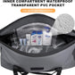 Waterproof Duffel Bag, 50L Roll-top Motorcycle Dry Bag with Air Valve & Quick-fixed Straps, Travel Duffle Bags for Kayaking Paddle Boarding Rafting Boating Camping Riding Fishing - Grey