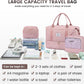 LOVEVOOK Travel Duffle Bag,Weekender Bags for Women with Shoe Compartment，Carry on Overnight Bag with Toiletry Bag,Gym Duffel Bag with Wet Pocket, Hospital Bags for Labor and Delivery