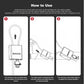 Adjustable Cable Padlock with 3 Keys | 1.15ft L x 1/6in D Aluminum Steel Cable Locks for Bikes, Gate, Lockers & Outdoor Gear | Keyed Different & Silver