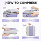 10 Set Compression Packing Cubes for Travel Essentials,Compressible Expandable Packing Cubes for Suitcase,OlarHike Luggage Organizer Bags for Travel,Handy Helper for Organizing Clothes(Purple Gray) - Roamly