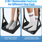 Airplane Foot Hammock for Plane Travel Essentials, Airplane Foot Rest with 2 in 1 Removable Support Pad, Adjustable Foot Hammock with Thicken Memory Foam, Foot Rest for Plane Travel Foot Leg Rest
