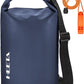 HEETA Waterproof Dry Bag for Women Men(Upgraded Version) 5L/10L/20L/30L/40L Roll Top Lightweight Dry Storage Bag Backpack with Emergency Whistle for Travel, Swimming, Boating, Kayaking, Camping, Beach
