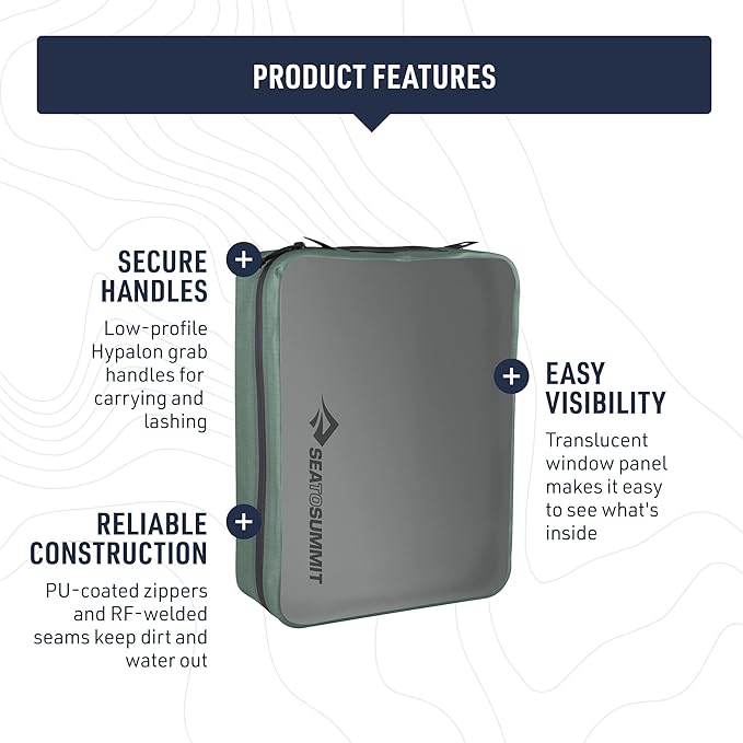 Sea to Summit Hydraulic Packing Cube, Dust and Water-Resistant Travel Organizer