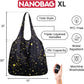 Nanobag Ultra-Lightweight Heavy Duty Foldable Tote for Women & Men, Reusable Grocery & Travel Bag, Packable Collapsible Compact Market Essential (XL Duck)