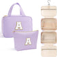 YOOLIFE 13 14 15 16 17 18 19 Year Old Girls Birthday Gifts - Hanging Toiletry Bag, Personalized Gifts for Women Teen Girls Daughter Sister Friends, Letter A, Purple