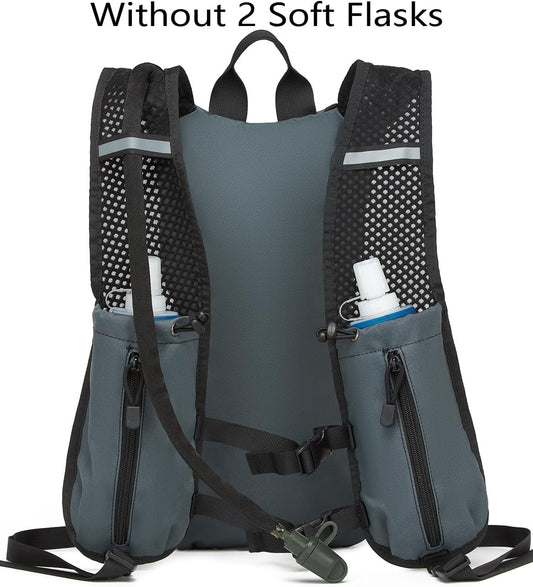 ATBP Running Hydration Vest Pack Thermal Insulation 3L TPU Water Bladder Tactical Backpack Bag for Cycling Hiking Daypack Men & Women