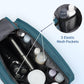 WANDF Toiletry Bag for Men Travel Toiletry Organizer Canvas and Leather Dopp Kit Water-Resistant Shaving Bag for Travel Accessories (Blue-Green, Large) - Roamly