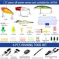 Sosation 482 Pcs Fishing Gifts for Men Fishing Sling Bag Tool Gear Equipment Accessories Kit Fish Backpack Tackle Box with Tackle Included Fish Hook Remover Tool Lures Lip Gripper