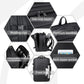 Vacuum-sealed travel computer backpack, Water-Resistant, With vacuum pump, Multiple Compartments, Anti-theft combination lock(Blue)