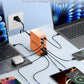 USB Charging Station (600W),12-Port USB C Charger Block with Dual 100W PD USB-C Fast Charging Station Hub for MacBook Pro/Air/All iPad Phone 17/16 15/14/13/Pro Max/Samsung Galaxy Note(Orange) - Roamly