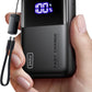 INIU 100W Power Bank, Mini Size 25000mAh High Capacity Laptop Portable Charger, USB C in&Out Tablet Powerbank, Smart Digital Display Phone Charger for iPhone 16 15, Samsung, iPad, MacBook, Laptop etc.