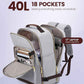 LOVEVOOK Travel Backpack for Women & Men 40L,Airline Approved Carry On Backpack Travel Essential,TSA Carry on Luggage,Personal Item Travel Bag,Suitcase with 3 Packing Cube,Light grey-Dark coffee color
