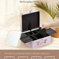 OMIRO Makeup Case, Makeup Bag with Light Up Mirror Set, Makeup Organizer Bag with Magnet Makeup Mirror for Women and Girls