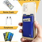 Aluminum Wallet for Men - RFID Protected, Scratch Resistant, Large Capacity, Extra Pocket, Sliding Button, Blue