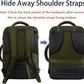 MATEIN Expandable Air Travel Backpack, Light Weight Carry on Backpack with Trolley Sleeve, Water Resistant Daypack for Hiking, Gifts for Men who Like to Travel, Dark Green