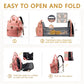 Diaper Bag Backpack with Changing Station Portable 3 in 1 Multifunction Backpack Travel mommy bag Stroller Pink