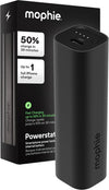 Mophie Powerstation Mini 5,000mAh Portable Power Bank (Gen 3) – Ultra-Fast USB-C PD, 20W Output, Up to One Full Phone Charge, Pocket-Sized, LED Indicator, Includes USB-C Cable, Black - Roamly