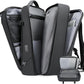 Vacuum Backpack for Men,50L Expandable Compression Backpack With Vacuum Seal, 17.3 Inch Water Resistant Laptop Backpack with USB Charging Port-Not Vaccum Pump Included