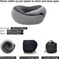 Travel Pillow, Travel Neck Pillow, 360 Degree Comfort and Breathability, Airplane Travel Neck Pillow, Stowable U-Shaped Pillow (Black)
