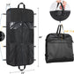 Zilink Heavy Duty Garment Bags for Travel with Accessory Pouch Carry on Suit Bags for Men Travel Convertible Hanging Suit Cover Bags for Women for Suit Shirts Coats Dresses, Black