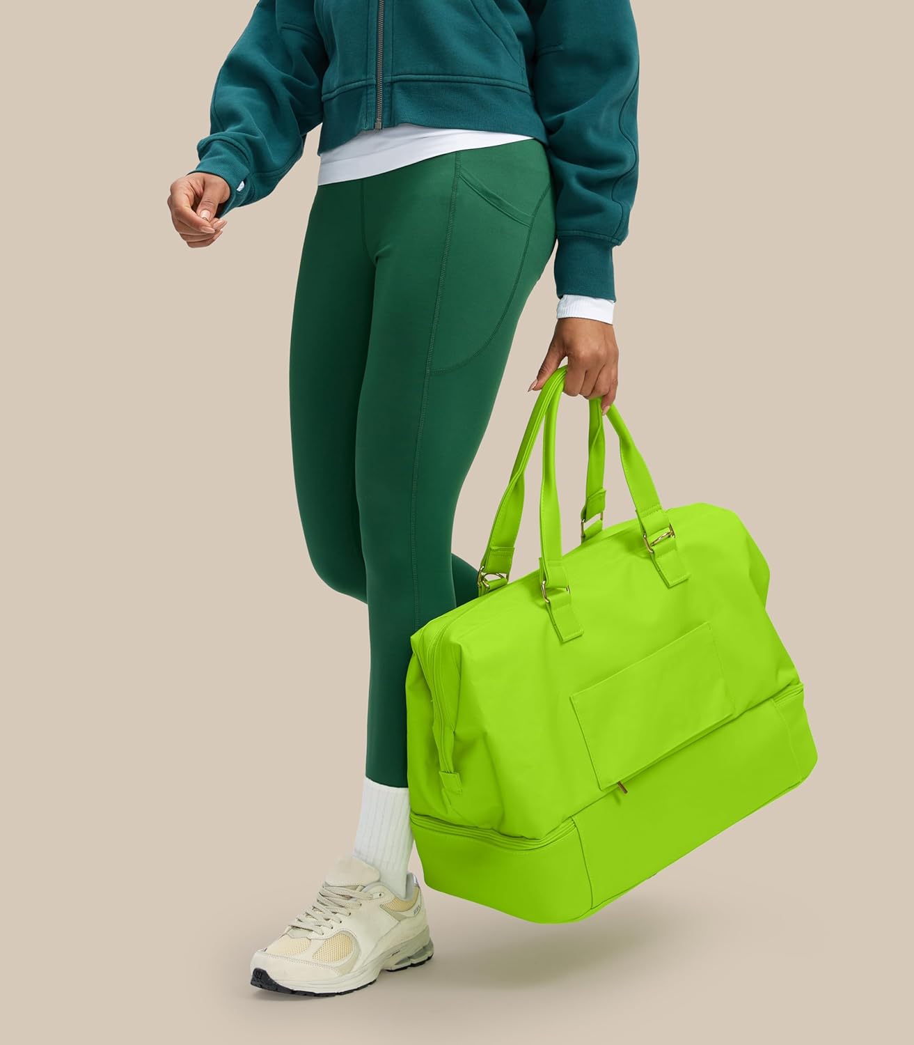 Weekender Bags for Women, Large Travel Duffel Bag with Shoes Compartment, Carry On Overnight Tote Bags with Toiletry Bags, Hospital Bags for Labor and Delivery - Roamly