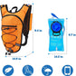 Lightweight Hydration Backpack 2L Water Bladder Pack for Running, Cycling, Hiking – Anti-Theft Water Backpack with Phone Holder, Trekking Pole Holder & Reflective Strips for Men & Women