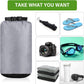 6 Pcs Waterproof Dry Bag Sack Lightweight Outdoor Dry Bags 35 L, 20 L, 15 L, 10 L, 5 L, 3 L Waterproof Boat Bag for Kayaking, Backpacking, Hiking, Camping Rafting(Dark Color)