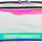 Iridescent TPU Travel Cosmetic Makeup Bag Holographic Clear Makeup Kit Organizer Pouch Waterproof Toiletry Organizer Case