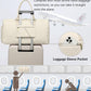 Weekender Travel Duffle Bag for Women - Carry on Bag with Shoe Compartment Overnight Bags with Toiletry Bag Wet Pocket Weekend Traveling Yoga Gym Hospital Bags for Labor and Delivery Beige