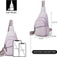Sling Bag Crossbody Bags for Women Small Cross Body Bag Fanny Packs Chest Sling Purse for Daily Travel Leisure Sport