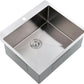 Comllen 25 x 22 Inch Drop In Kitchen Sink, Brushed Nickel Topmount 16 Gauge Stainless Steel Kitchen Sinks, 9 Inch Deep Utility RV Sink with Dish Grid and Basket Strainer