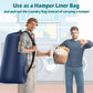 Heavy Duty Laundry Bag 2 Pack XL Nylon Laundry Bags with Straps, Washable Large Dirty Clothes Organizer with Drawstring Closure, Travel Washing Bag Fit a Laundry Hamper or Basket
