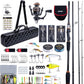 Goture Spinning Fishing Rod & Reel Combo with Carrier Bag,6.6-9FT,Spin Reels, Lures Kit, Pliers, Braided Line, Fish Gripper, Carbon Fiber Freshwater Fishing Rod Full Kit for Starter