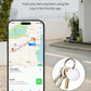Tracker Tags, Item Finder Work with Apple Find My (iOS Only), Tracking Device Locator Smart Tag for Luggage, Keys, Wallet, Bike, Pets, Bags (White, 4 Pack)