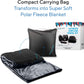 Travel Blanket Luxury Travel Set - Ergonomic Airplane Neck Pillow 100% Pure Memory Foam and Super Soft Fleece Blanket - Premium 3D Sleep Mask & Earplugs - Ultimate 4-in-1 Traveling Kit Black