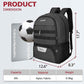 LARIPOP Soccer Backpack Soccer Bag with Ball Holder & Shoe Compartment Youth Sports Equipment Training Bag