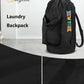 Dalykate Backpack Laundry Bag, Laundry Backpack with Shoulder Straps and Mesh Pocket Nylon Clothes Hamper Bag with Drawstring Closure
