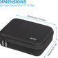 JSVER Hard Case for GoPro Cameras Carrying Case For Gopro Hero 13/12/11/10/9/8/7/AKASO EK7000/AKASO Brave 4 4K /Brave 7 LE/Brave 8/AKASO V50X /insta360 and Other Action Cameras