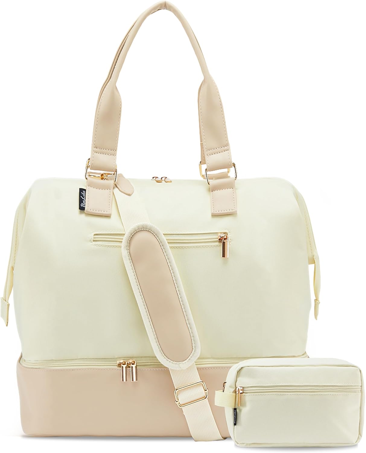 Weekender Bags for Women, Large Travel Duffel Bag with Shoes Compartment, Carry On Overnight Tote Bags with Toiletry Bags, Hospital Bags for Labor and Delivery - Roamly