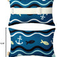 Outdoor Neck Pillow for Recliner,Patio Chaise Lounge Waterproof Headrest Pillow with Adjustable Elastic Stripe,Small Pillows Attachment for Office Chair,Car Seat Head or Lumbar, Navy Blue 2Pack