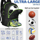 LARIPOP Soccer Backpack Soccer Bag with Ball Holder & Shoe Compartment Youth Sports Equipment Training Bag